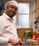 Chef preparing food in the kitchen